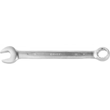 Ключ ЗУБР &quot;ПРОФИ&quot; гаечный комбинированный, Cr-V сталь, хромированный, 15мм 27022-15 купить в Челябинске