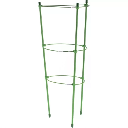 Поддержка для растений круглая h 60 см металл в пластике 3 кольца PALISAD 644015 купить в Челябинске