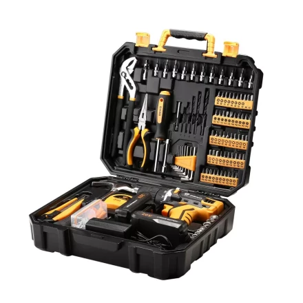 Дрель аккумуляторная DEKO DKCD20FU-Li, 063-4135 + набор 195 аксессуаров купить в Челябинске