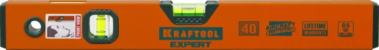 Уровень коробчатый, KRAFTOOL 34710-040, 2 ампулы, 0,5 мм/м, 400мм 34710-040_z01 купить в Челябинске