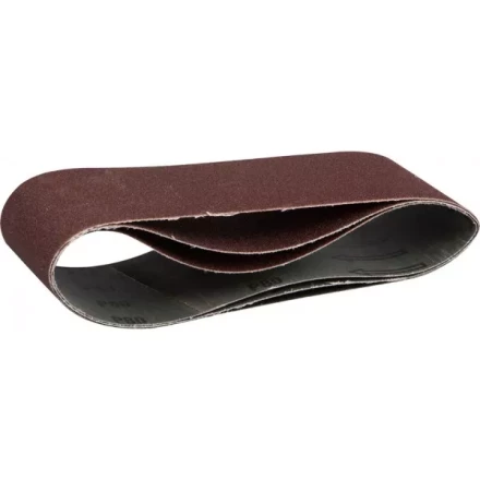 Лента шлифовальная бесконечная ЗУБР &quot;МАСТЕР&quot; на тканевой основе, для ЛШМ, P80, 75х457мм, 3шт 35541-080 купить в Челябинске