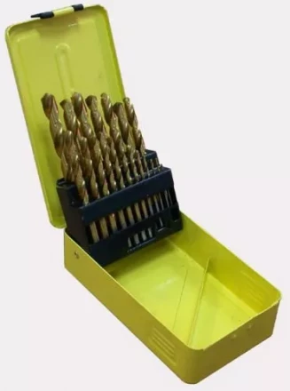 Набор сверл д/мет. 19шт 1-10/шаг0,5мм с покрыт.1/25 21220 купить в Челябинске