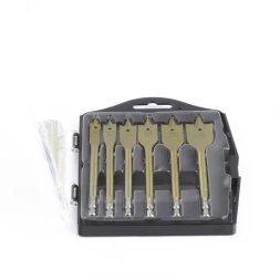 Набор сверл перовых по дереву 10-12-16-18-20-25 мм 6 штук пластик. кейс MATRIX 70445