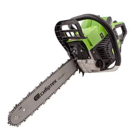 Пила цепная бензиновая БП-4540, 45 см3, шина 40 см, шаг 0.325, паз 1,5 мм, 64 звена Сибртех 95208 купить в Челябинске