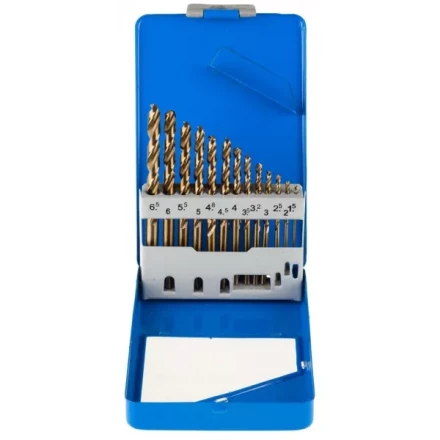 Набор ЗУБР &quot;ЭКСПЕРТ&quot; Свёрла &quot;КОБАЛЬТ&quot; по металлу, быстрорежущая сталь Р6М5К5, в мет. боксе, 1,5-6,5мм, 13шт 29626-H13-M купить в Челябинске