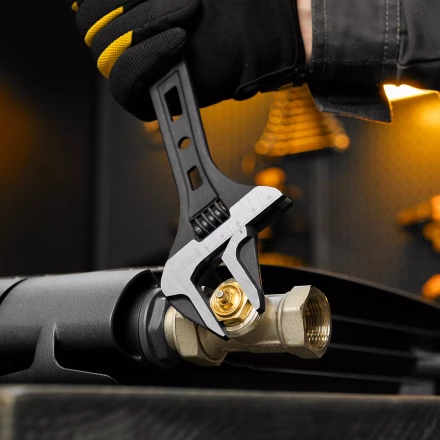 Ключ разводной Denzel 15749, 250 мм, CrV, кованый купить в Челябинске