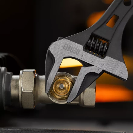 Ключ разводной Denzel 15749, 250 мм, CrV, кованый купить в Челябинске