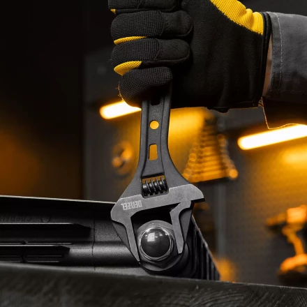 Ключ разводной Denzel 15749, 250 мм, CrV, кованый купить в Челябинске