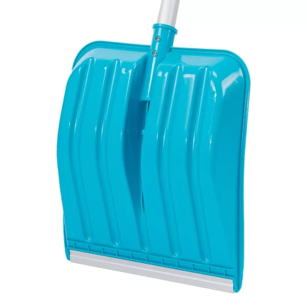 Лопата для уборки снега Palisad 61776, полипропилен, 350х405х1300мм, алюминиевый черенок, ПВХ накладка, LUXE купить в Челябинске