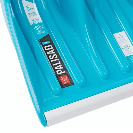 Лопата для уборки снега Palisad 61776, полипропилен, 350х405х1300мм, алюминиевый черенок, ПВХ накладка, LUXE купить в Челябинске