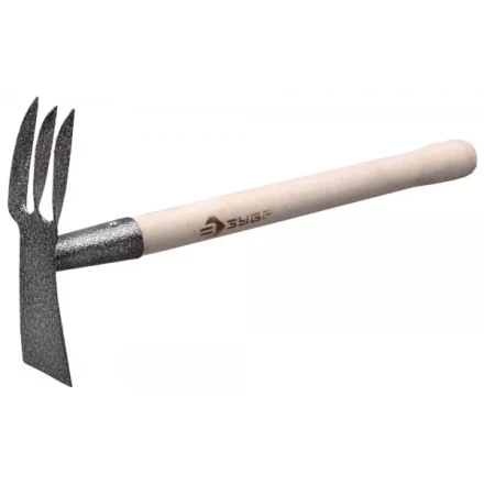Мотыжка ЗУБР садовая комбинированная, лопатка + 3 зубца 4-39625 купить в Челябинске