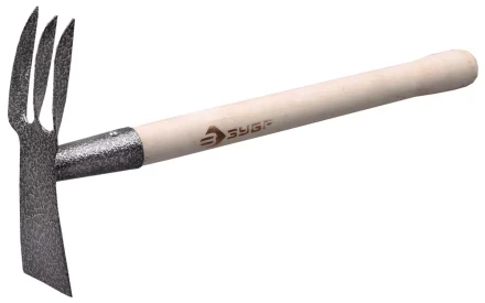 Мотыжка ЗУБР садовая комбинированная, лопатка + 3 зубца 4-39625 купить в Челябинске