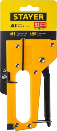 Степлер &quot;A 53&quot;, пластиковый корпус, для тонкой скобы тип 53 (4-8 мм), STAYER Master 3140_z01 купить в Челябинске