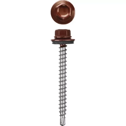 Саморезы СКД кровельные, RAL 3005 темно-красный, 29 х 4.8 мм, 2 500 шт, для деревянной обрешетки, STAYER 30300-48-029-3005 купить в Челябинске