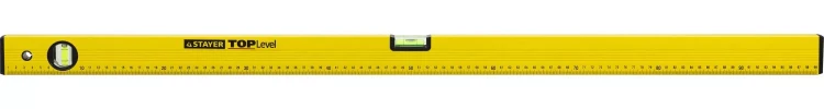 Уровень STAYER "STANDARD" "TOPLevel", коробчатый, 2 противоударных ампулы, линейка, 100см 3460-100_z03 купить в Челябинске