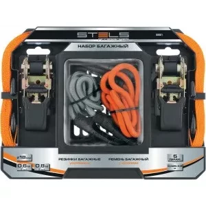 Набор стяжек и резинок для фиксации грузов STELS 54403 купить в Челябинске