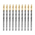 Сверло по металлу, 3,2 мм, HSS-Tin, Golden Tip, 10 шт. Denzel 717206 купить в Челябинске