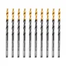 Сверло по металлу, 3,2 мм, HSS-Tin, Golden Tip, 10 шт. Denzel 717206 купить в Челябинске