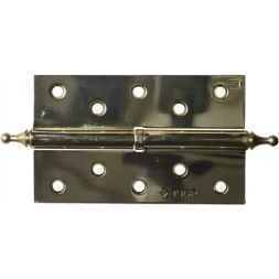 Петля дверная разъемная ЗУБР "ЭКСПЕРТ", 1 подшипник, цвет латунь (PB), правая, с крепежом, 125х75х2,5мм, 2 шт 37605-125-1R