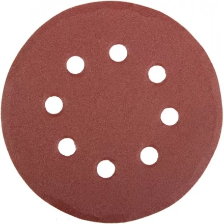 Круг шлифовальный универсальный STAYER "MASTER" из абразивной бумаги на велкро основе, 8 отверстий, Р180, 125мм, 5шт 35452-125-180 купить в Челябинске