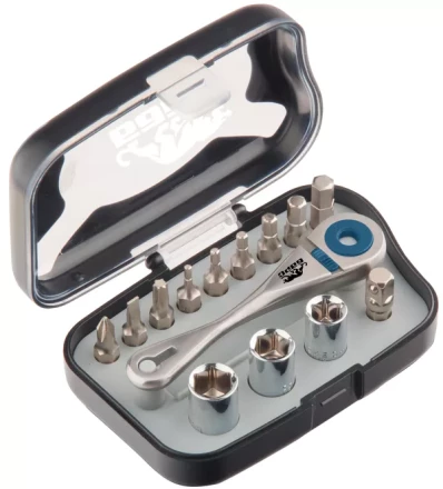 Реверсивная трещотка с набором бит и торцевыми головками, 14 шт БАРС 13313 купить в Челябинске