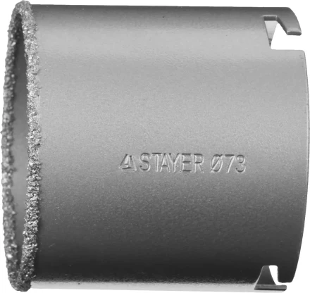 Коронка STAYER "PROFESSIONAL" кольцевая с карбидно-вольфрамовой крошкой, d=73мм 33345-73 купить в Челябинске