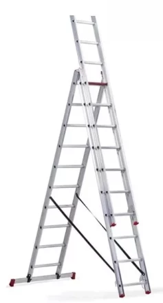Лестница 3-х секционная алюминиевая 3*10 1013307 купить в Челябинске