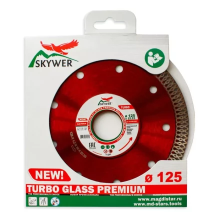 Диск алмазный по бетону TURBO GLASS PREMIUM SKYWER 200*1,8*10*25,4 mm купить в Челябинске