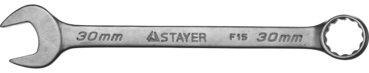 Ключ STAYER "MASTER" гаечный комбинированный, хромированный, 30мм 27085-30 купить в Челябинске