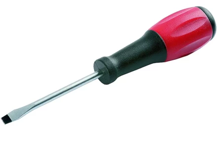 Отвертка ЗУБР &quot;МАСТЕР&quot;, хром-ванадиевая сталь, эргономичная двухкомпонентная рукоятка, SL 8,0х150мм 25231-08-15 купить в Челябинске