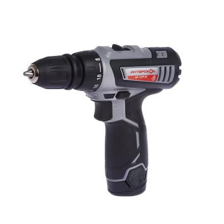 Аккумуляторная дрель-шуруповерт со съемным патроном ИНТЕРСКОЛ ДА-12ЭР-02 КОМБИ Li-ion (2 х 1,5Ач) купить в Челябинске