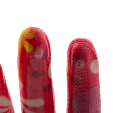 Перчатки садовые из полиэстера с нитрильным обливом, цветы, М Palisad 67857 купить в Челябинске