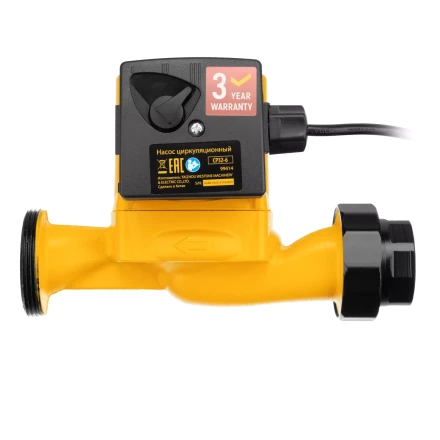 Циркуляционный насос CP32-6, напор 6 м, 70 л/мин, 1 м кабель, монт. длина 180 мм Denzel 99414 купить в Челябинске