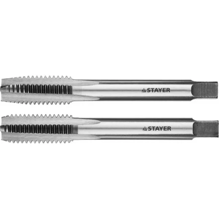 Комплект метчиков STAYER "MASTER", сталь 9ХС, М12х1,5, 2 шт 28025-12-1.5-H2 купить в Челябинске