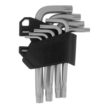 Набор ключей имбусовых Torx-Tempered, TT10-50, CrV, 9 шт. Сибртех 123707 купить в Челябинске