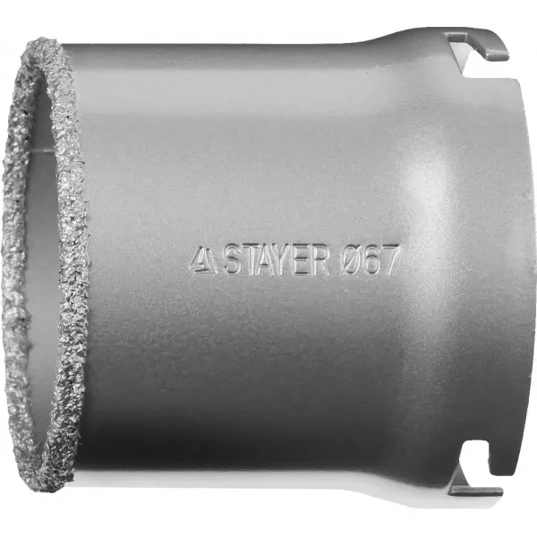 Коронка STAYER "PROFESSIONAL" кольцевая с карбидно-вольфрамовой крошкой, d=67мм 33345-67 купить в Челябинске