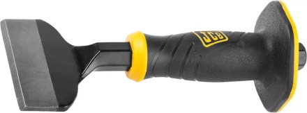 Зубило-конопатка JCB, двухкомпонентная рукоятка с протектором, CrV cталь, 215х100мм JCL008 купить в Челябинске