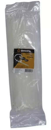 Хомут нейлоновый 4,8х200 Б 100 штук Вихрь купить в Челябинске