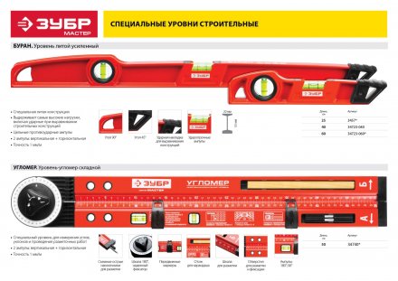 Уровни-угломеры серия МАСТЕР купить в Челябинске