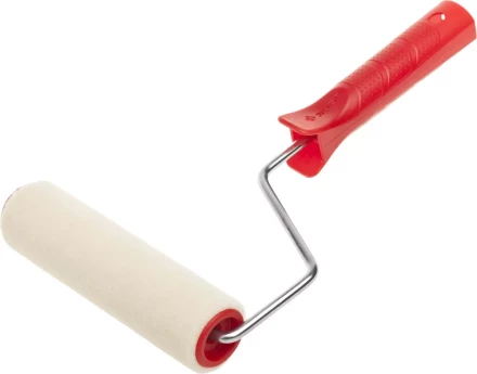 МИДИ-валик ЗУБР ЭКСПЕРТ &quot;ВЕЛЮР&quot;, 100% шерсть, ворс 4мм, ручка 6мм, d=32/150мм 03535-15 купить в Челябинске