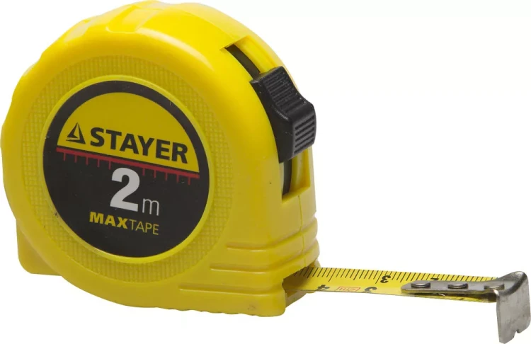Рулетка STAYER "МASTER" "MaxTape", пластиковый корпус, 2м/16мм 34014-02-16 купить в Челябинске