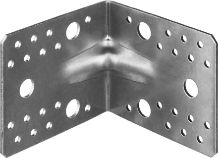 ЗУБР УКУ-2.5, 90 x 105 x 105 x 2.5 мм, цинк, усиленный крепежный уголок (31011-105) купить в Челябинске