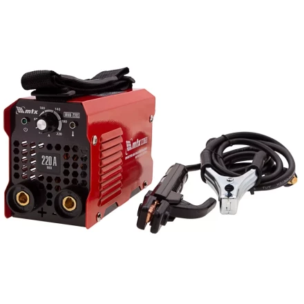 Инверторный аппарат дуговой сварки MMA-220S, 220 А, ПВ60%, диаметр электрода 1,6-5 мм MTX 94392 купить в Челябинске