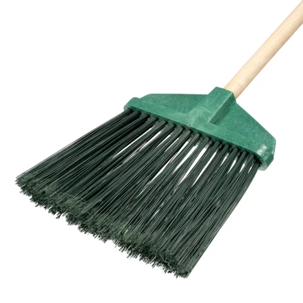 Метла полипропиленовая Сибртех, 345 х 200 х 1420 мм, веерная распушенная, деревянный черенок, Россия, 63230 купить в Челябинске