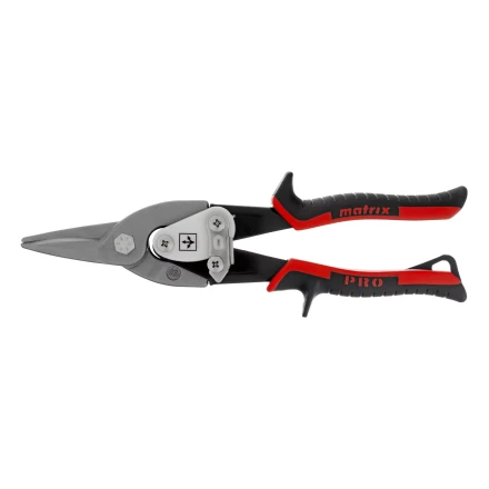 Ножницы по металлу Matrix, 250 мм, прямой рез, сталь CRMO, двухкомпонентные рукоятки, PRO 78322 купить в Челябинске