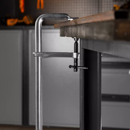 Струбцина F-образная Denzel 20471, 100x400мм, кованая купить в Челябинске