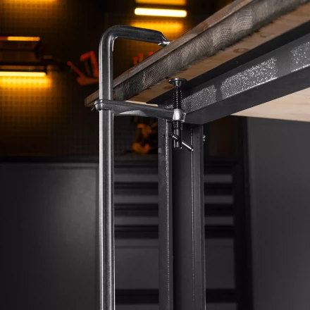 Струбцина F-образная Denzel 20471, 100x400мм, кованая купить в Челябинске