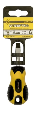 Отвертка шлицевая 1,0х6,0х38 мм Энкор 19504 купить в Челябинске