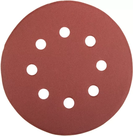 Круг шлифовальный универсальный STAYER "MASTER" из абразивной бумаги на велкро основе, 8 отверстий, Р320, 125мм, 5шт 35452-125-320 купить в Челябинске
