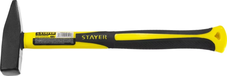 Молоток слесарный Fiberglass 400 г с фиберглассовой рукояткой, STAYER Professional 20050-04 20050-04_z01 купить в Челябинске